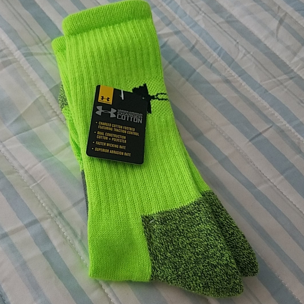 Under armour green socks
